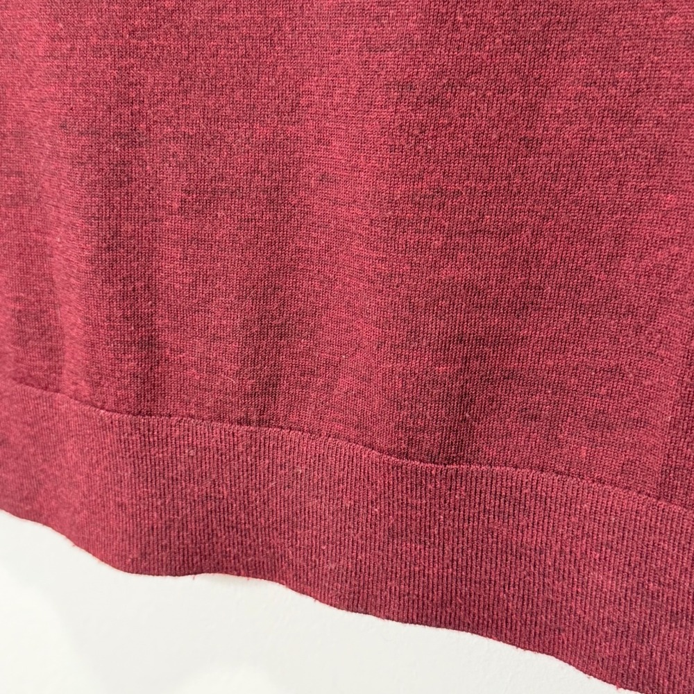 LOFT Wool Blend Minimalist Fall Sweater (M) Button Detail 3/4 Sleeve Office - Picture 7 of 11